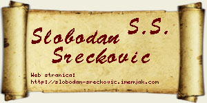 Slobodan Srećković vizit kartica
